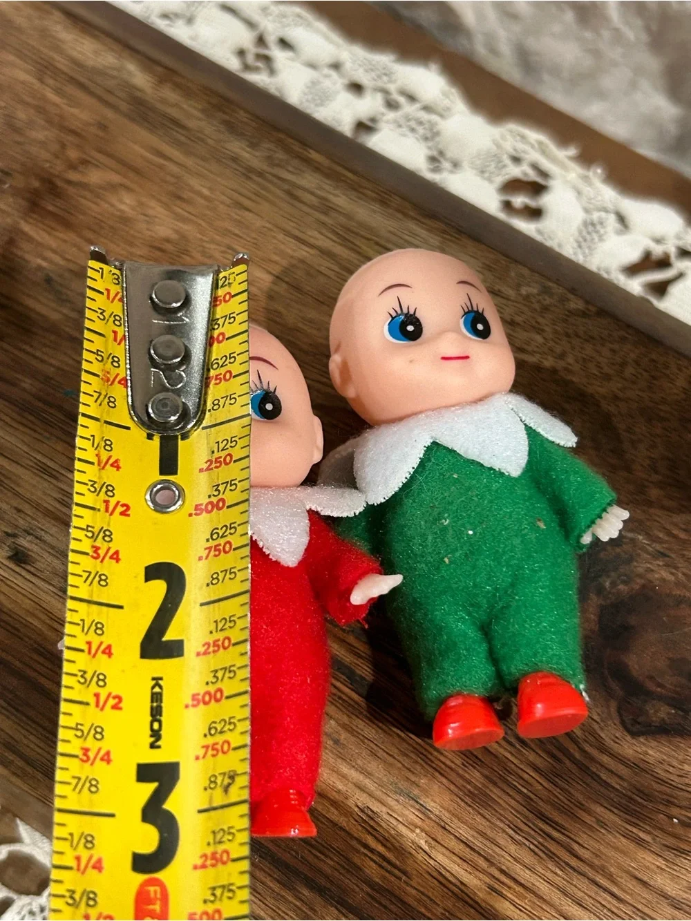Cute Twin Elf Dolls Set - Red and Green Plush Kids Toys